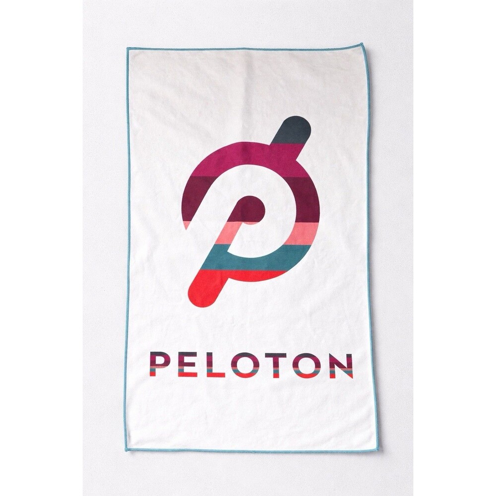 Peloton Towel Arete Microfiber Workout Gym Fitness Multicolor Logo Sweat Cycling